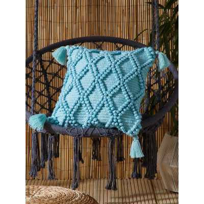 Drift Alda Outdoor Filled Cushion In Duck Egg Blue  | TJ Hughes
