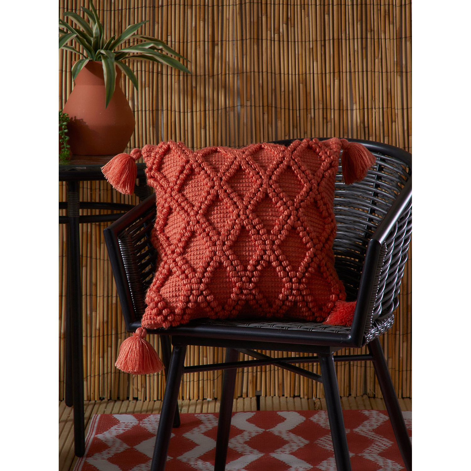 George Terracotta Drift Alda Outdoor Filled Cushion