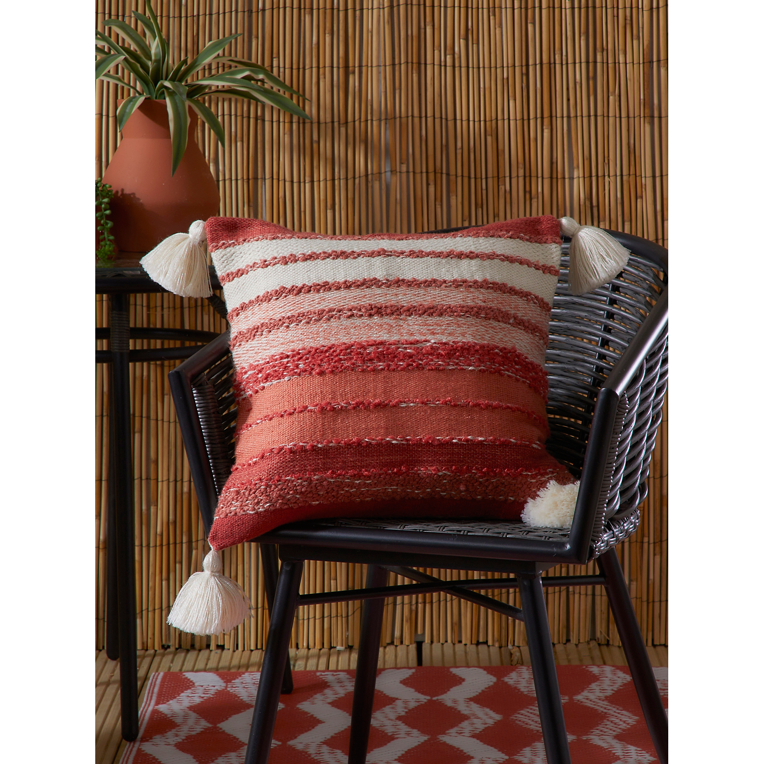 George Terracotta Drift Grayson Outdoor Filled Cushion