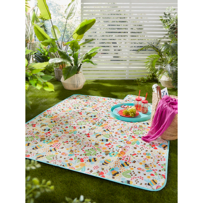 Buzzy Bee Picnic Blanket - One Size / Multi