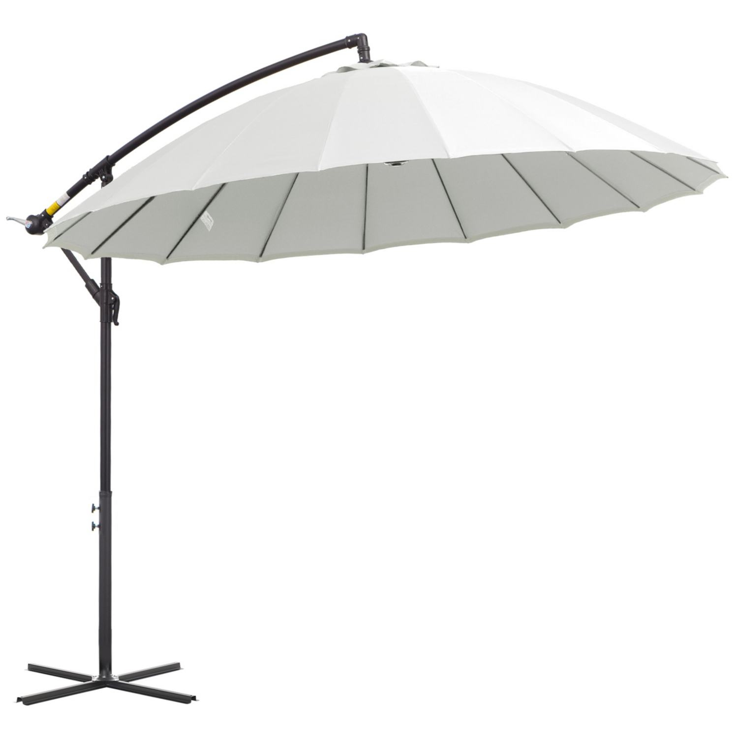 3M White Outsunny Cantilever Shanghai Parasol
