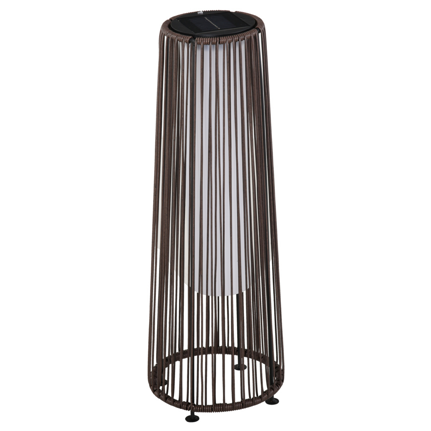 George Brown Outsunny Solar Wicker Lantern
