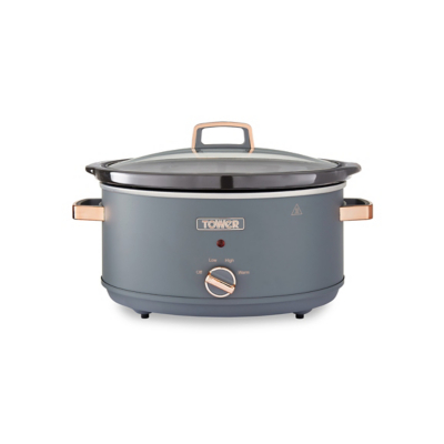 George Tower Cavaletto 6.5L Slow Cooker - Grey