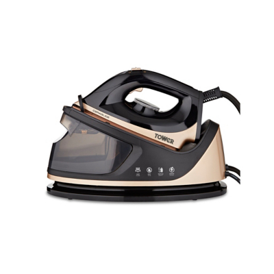 Tower CeraGlide T22023GLD Steam Generator Iron - Black