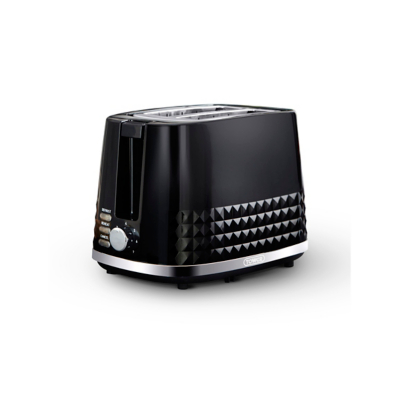 George Tower Solitaire 2 Slice Toaster - Black