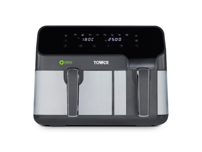Tower Vortx Eco Duo Basket Air Fryer Home at ASDA