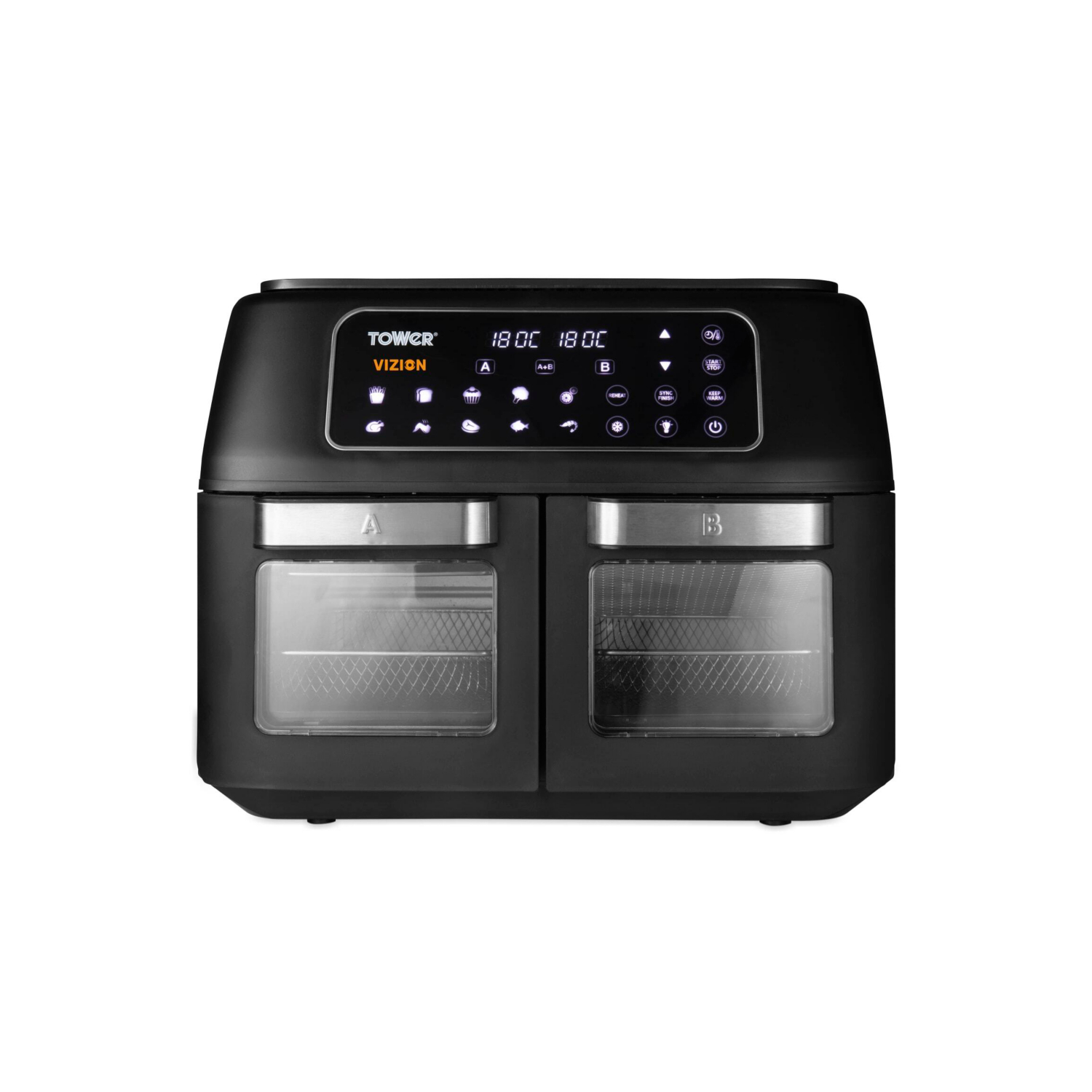 Tower Black Vortx Vizion 11L Dual Airfryer