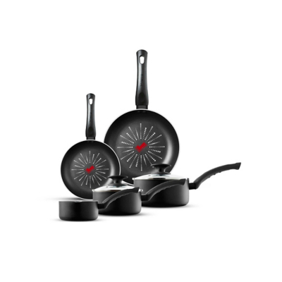 Tower Smart Start 5 Piece Classic Cookware Set Black