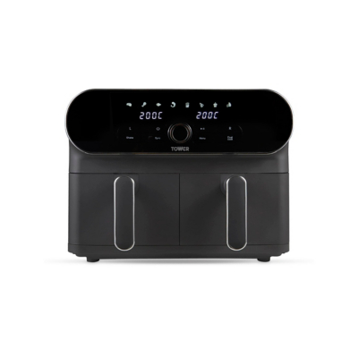George Tower Vortx Elite 10.4L Dual Basket Air Fryer - Black