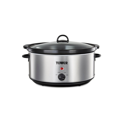 Tower 6.5 Litre Stainless Steel Slow Cooker