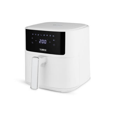 George Tower White Vortx 6L Digital Air Fryer - White