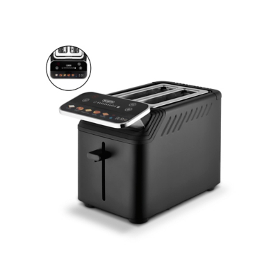 George Black Tower Mirage 2 Slice Digital Toaster With Chrome Trim - Black
