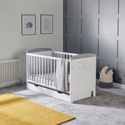 Bubba White Ickle Coleby Style With Under Drawer - Cosmic Aura Cot Bed