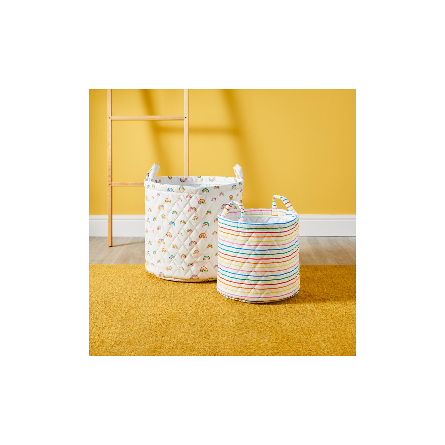 Ickle Bubba Rainbow Dreams Pack of 2 Storage Baskets - Image 3