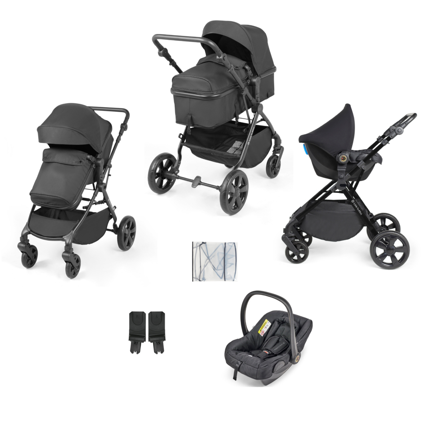 Bubba Charcoal Grey Ickle Comet 3 In 1 Travel System