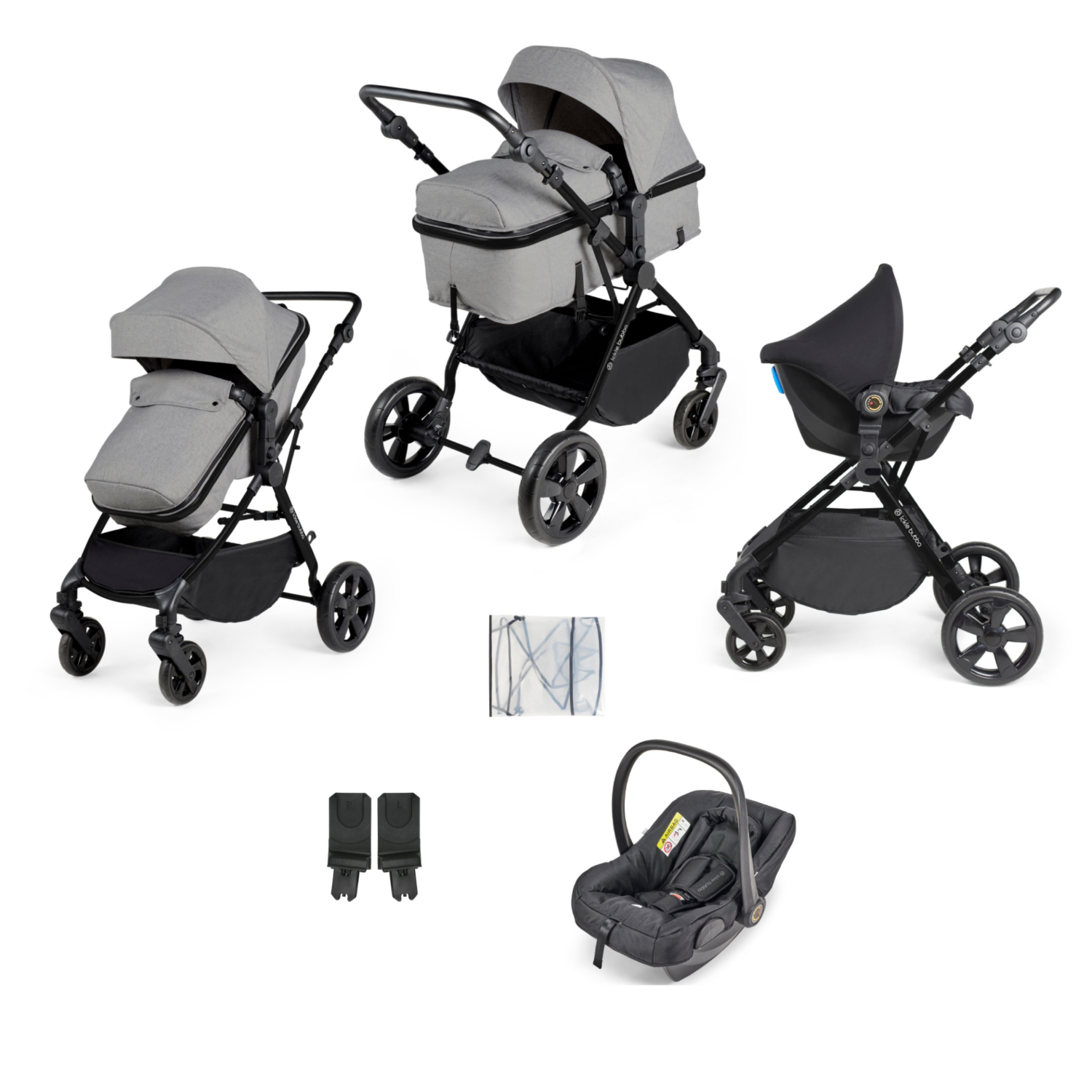 Bubba Light Grey Ickle Comet 3 In 1 Travel System