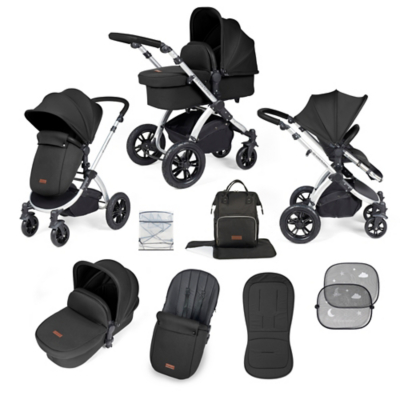 Black Ickle Bubba Stomp Luxe in Pushchair Baby George at ASDA