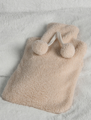 Sleepdown Natural Teddy Hot Water Bottle Home at ASDA
