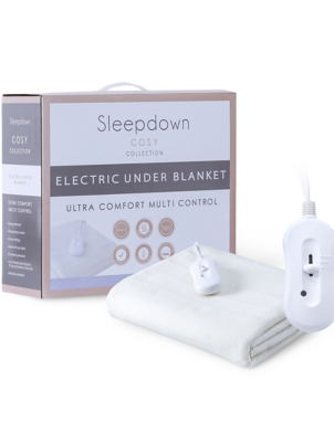 Sleepdown Electric Underblanket White Home at ASDA