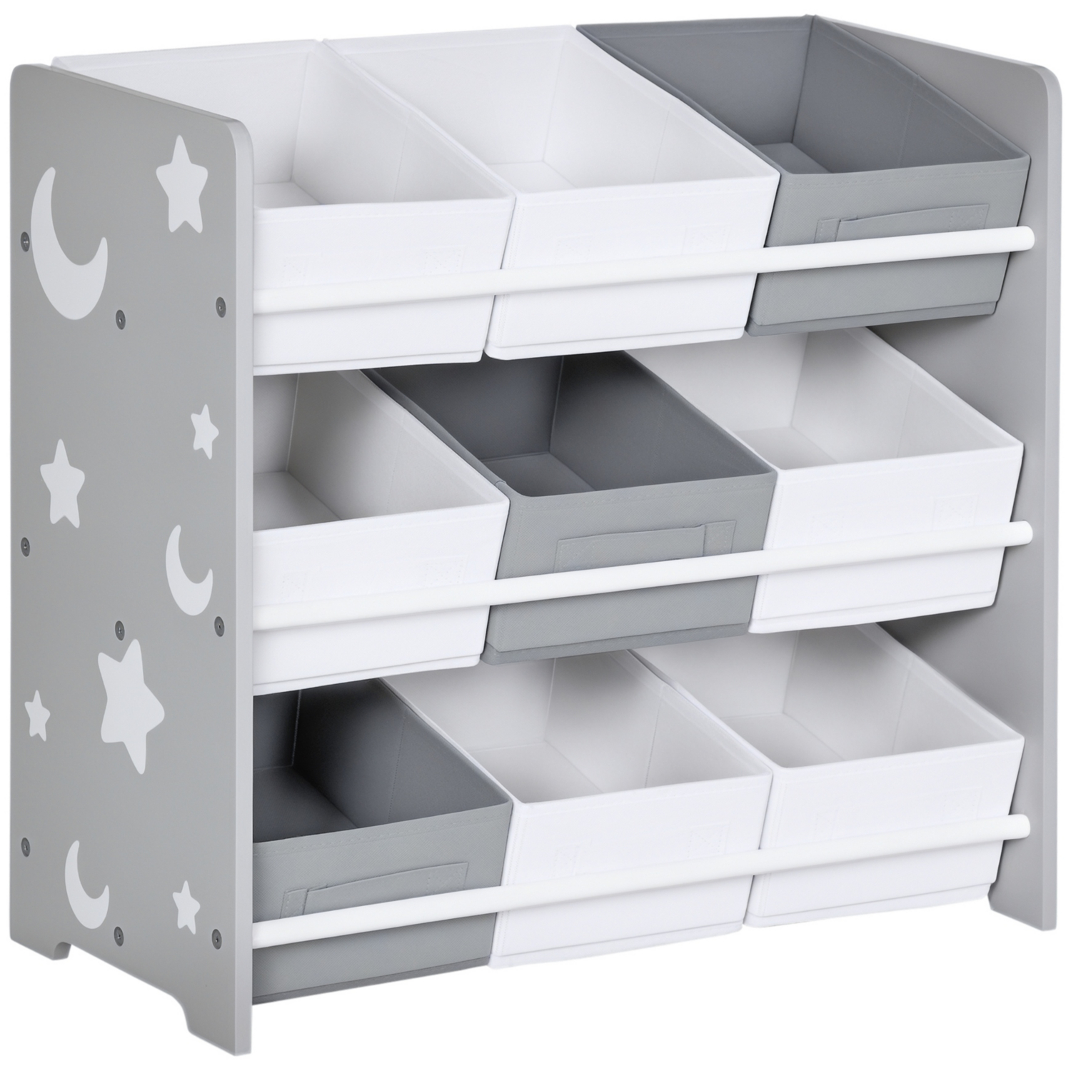 George Grey Zonekiz White & Storage Unit With 9 Removable Baskets