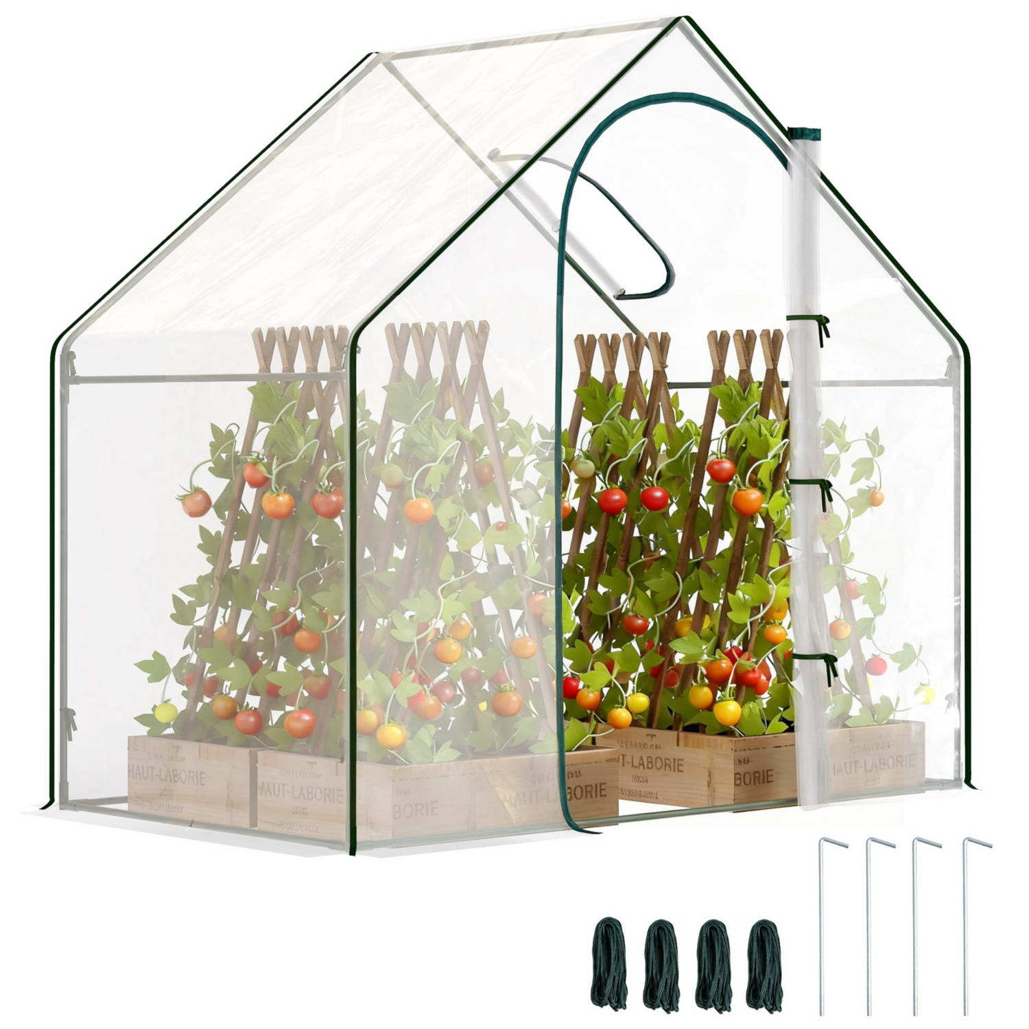 George Clear Outsunny Portable Walk-In Pvc Greenhouse