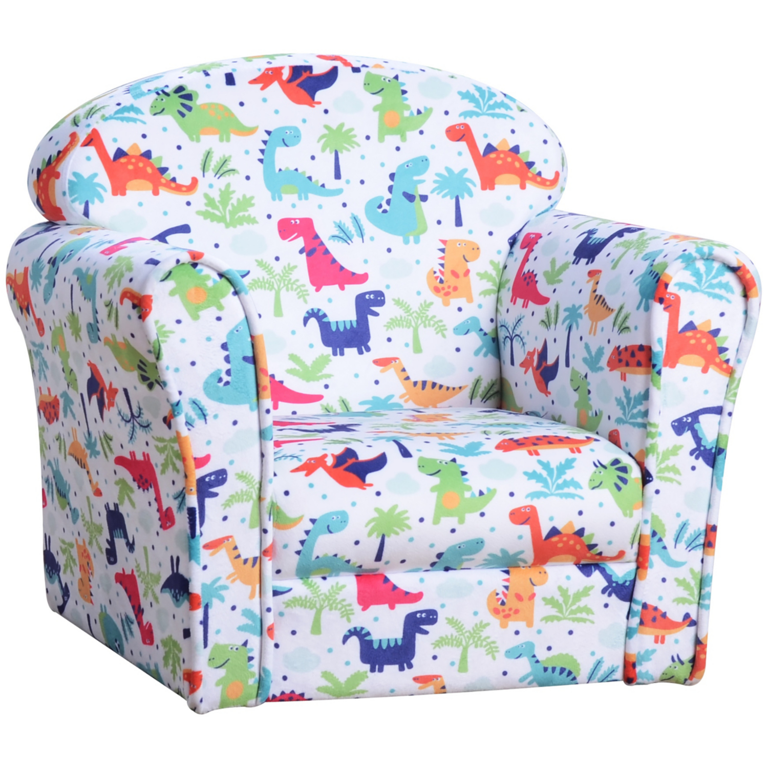 George White Homcom Kids Dinosaur-Themed Chair