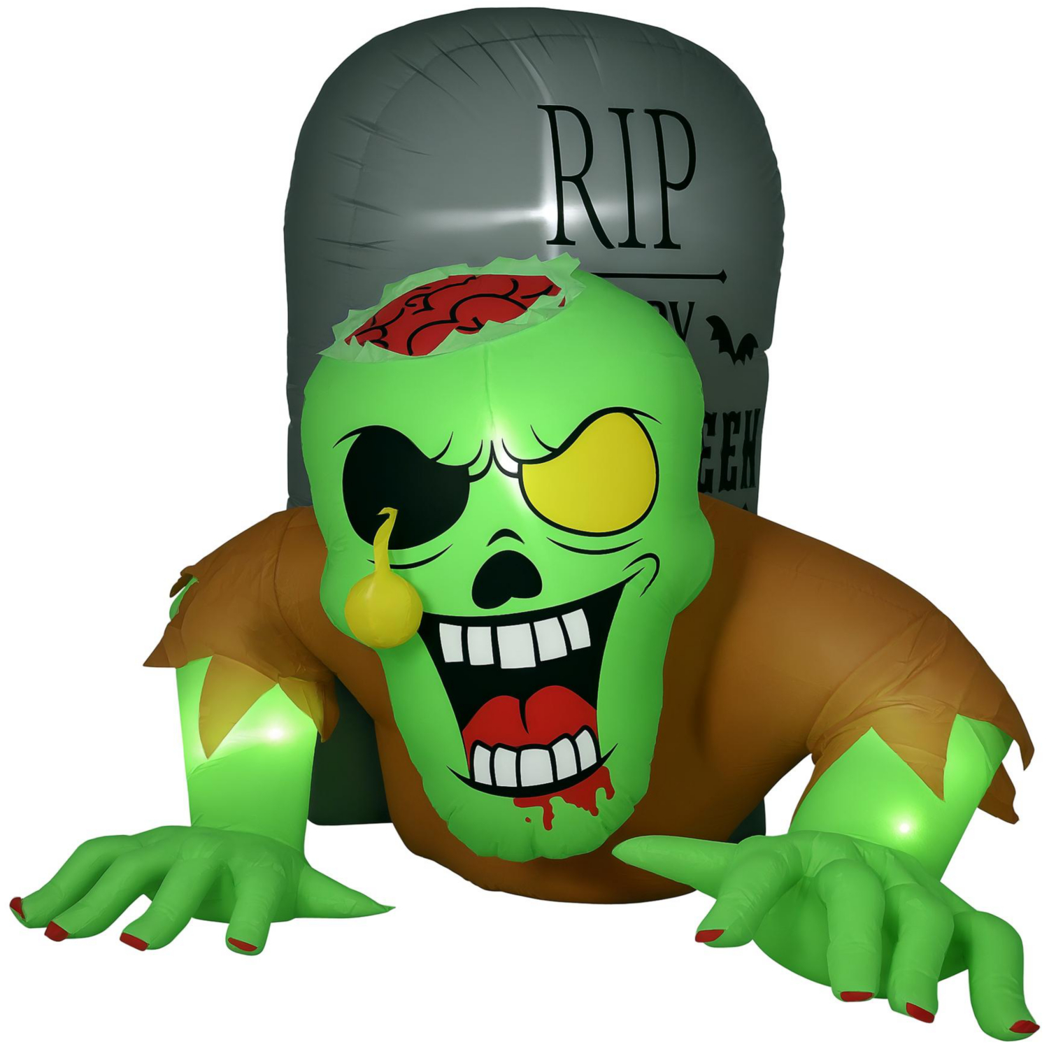 Homcom Unisex Green 5Ft Halloween Inflatables Ghost And Tombstone - Image 16