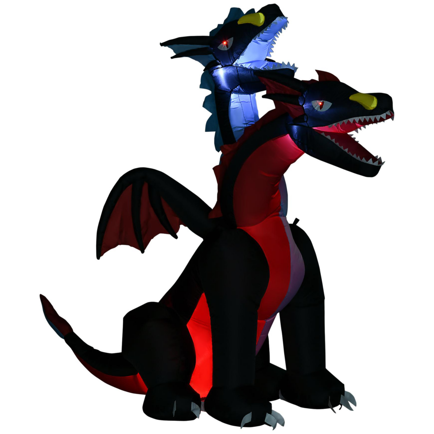 George Multi Homcom 2.1M Twin Headed Dragon Halloween Decoration