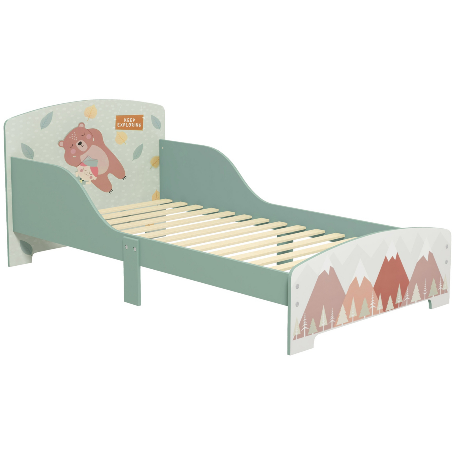 George Green Zonekiz Woodland Toddler Bed With Storage
