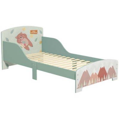 Toddler Bed Frame Kids Bedroom Furniture for Ages 3-6 Years Green