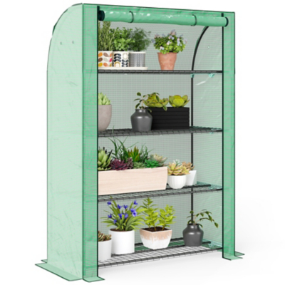 Outsunny Mini Greenhouse 170H x 120W x 50Dcm - Green, Green