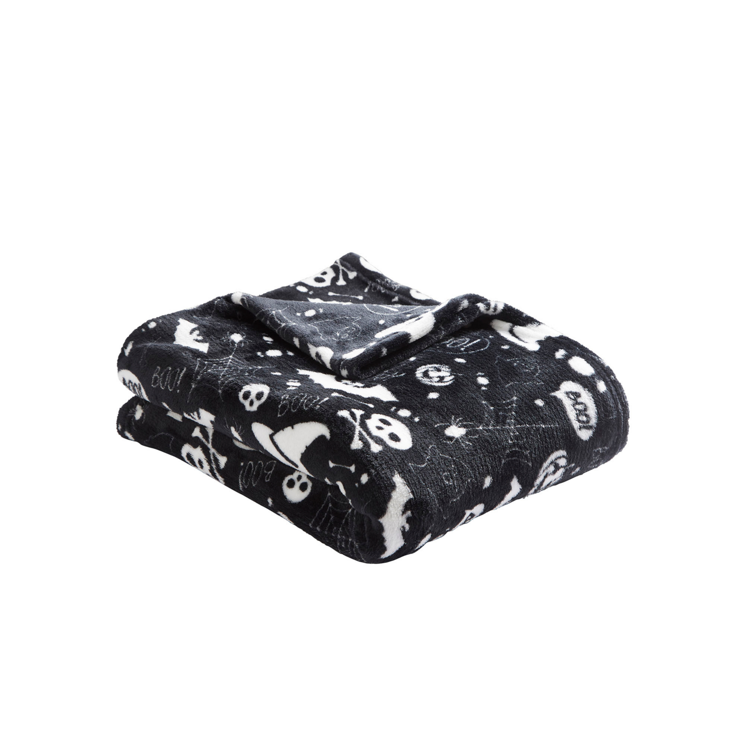 Bedlam Boo Fleece Halloween Throw - Black - Image 6