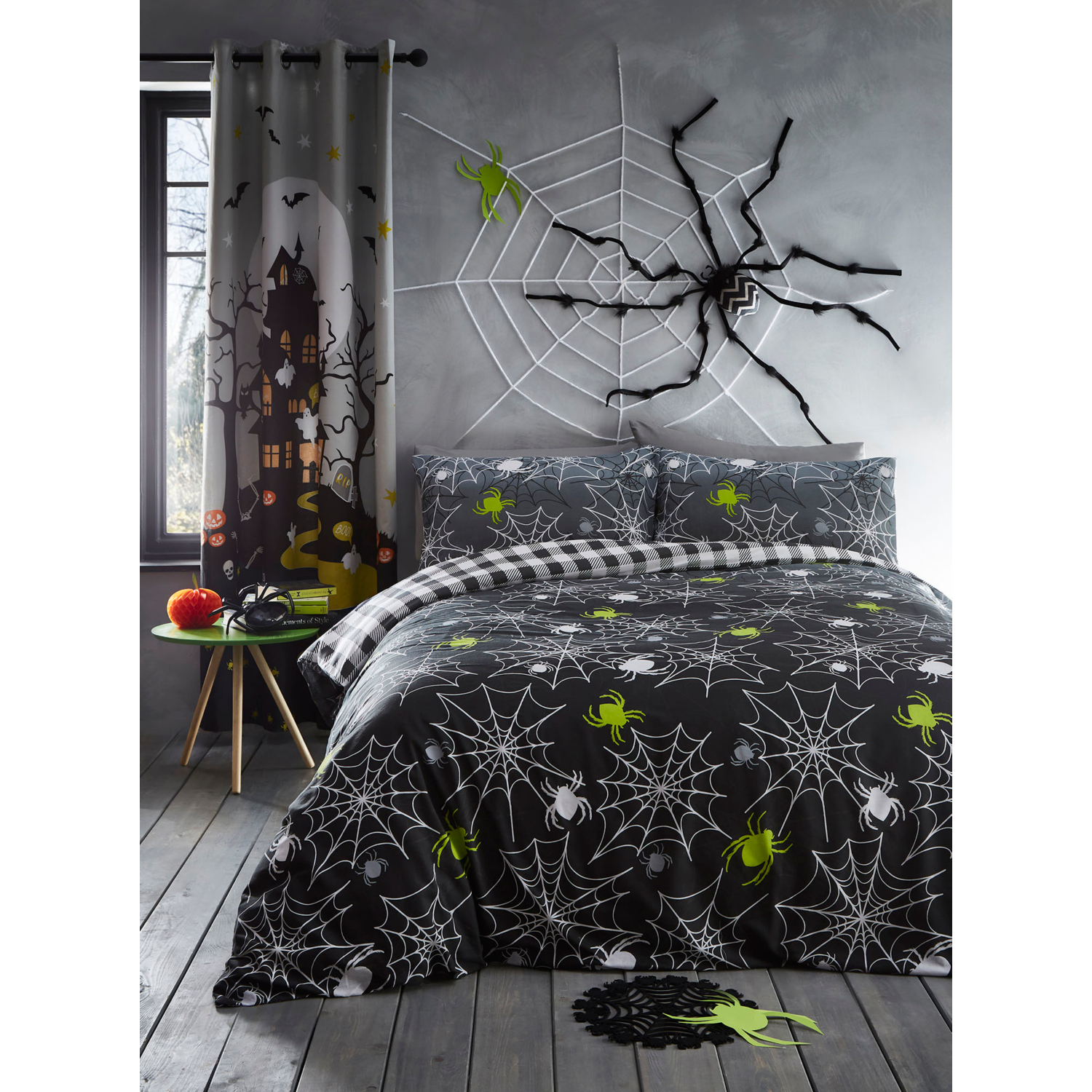 Bedlam Spiders Duvet Cover Set in Grey - Single  | TJ Hughes - Image 6