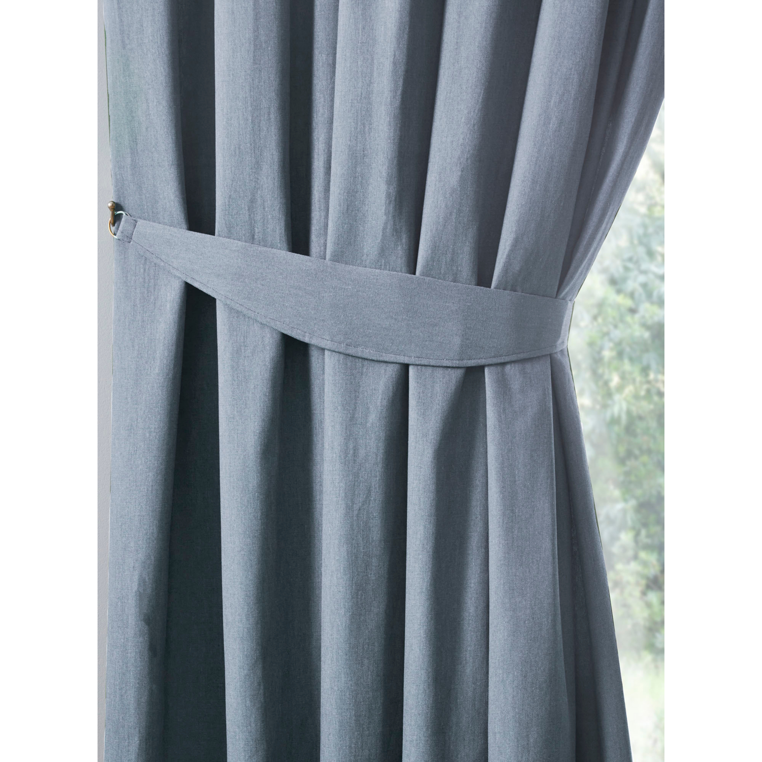 George Blue Fusion Dijon Curtain Tiebacks