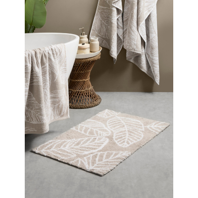 Fusion Matteo Bath Mat in Natural  | TJ Hughes