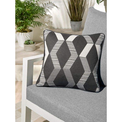 Fusion Rico Filled Cushion in Black  | TJ Hughes