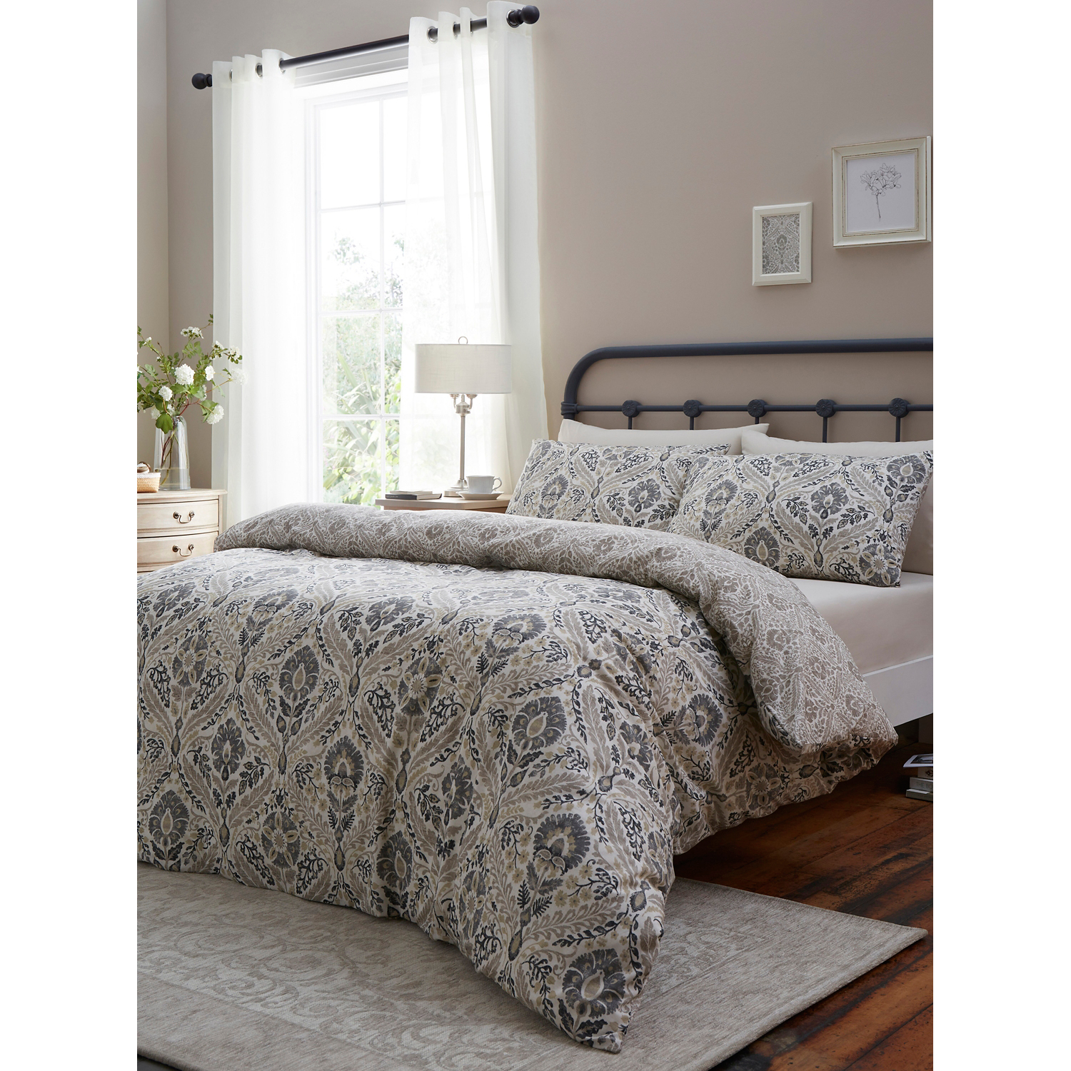 George Natural Dreams & Drapes Harriet Cotton Duvet Set