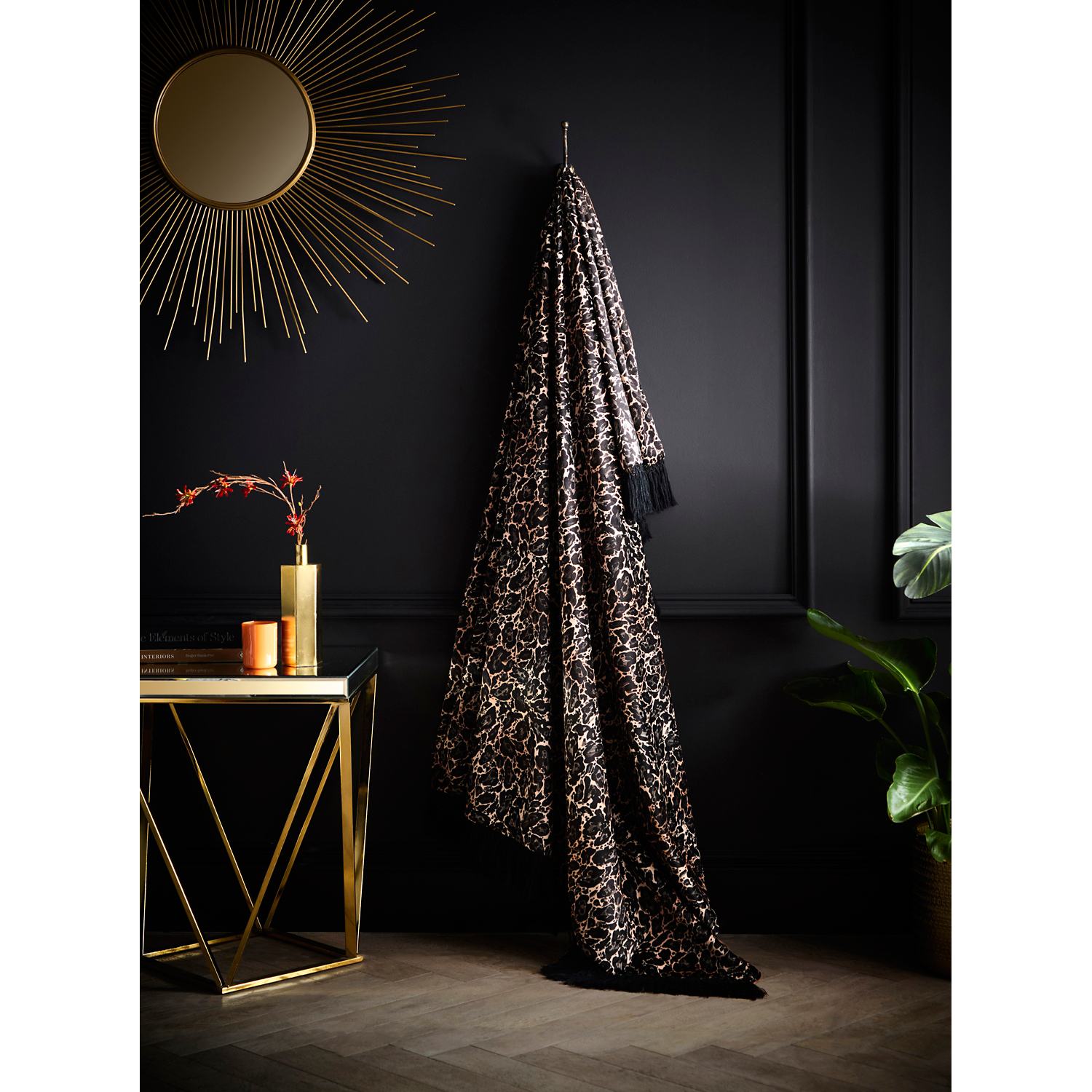 George Gold Laurence Llewelyn-Bowen Leopard Print Josephine Throw - 180 X 130Cm