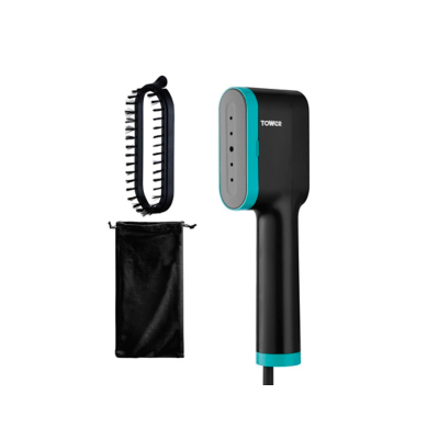 George Tower Teal and Black Digital Handheld Garment Steamer - Teal