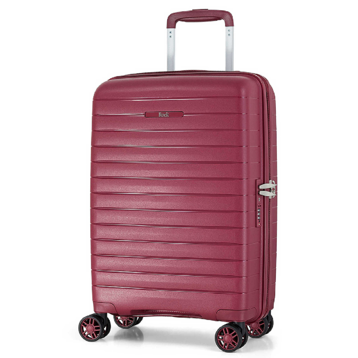 Rock Burgundy Palma 8 Wheel Hardshell Suitcase Small - Image 8