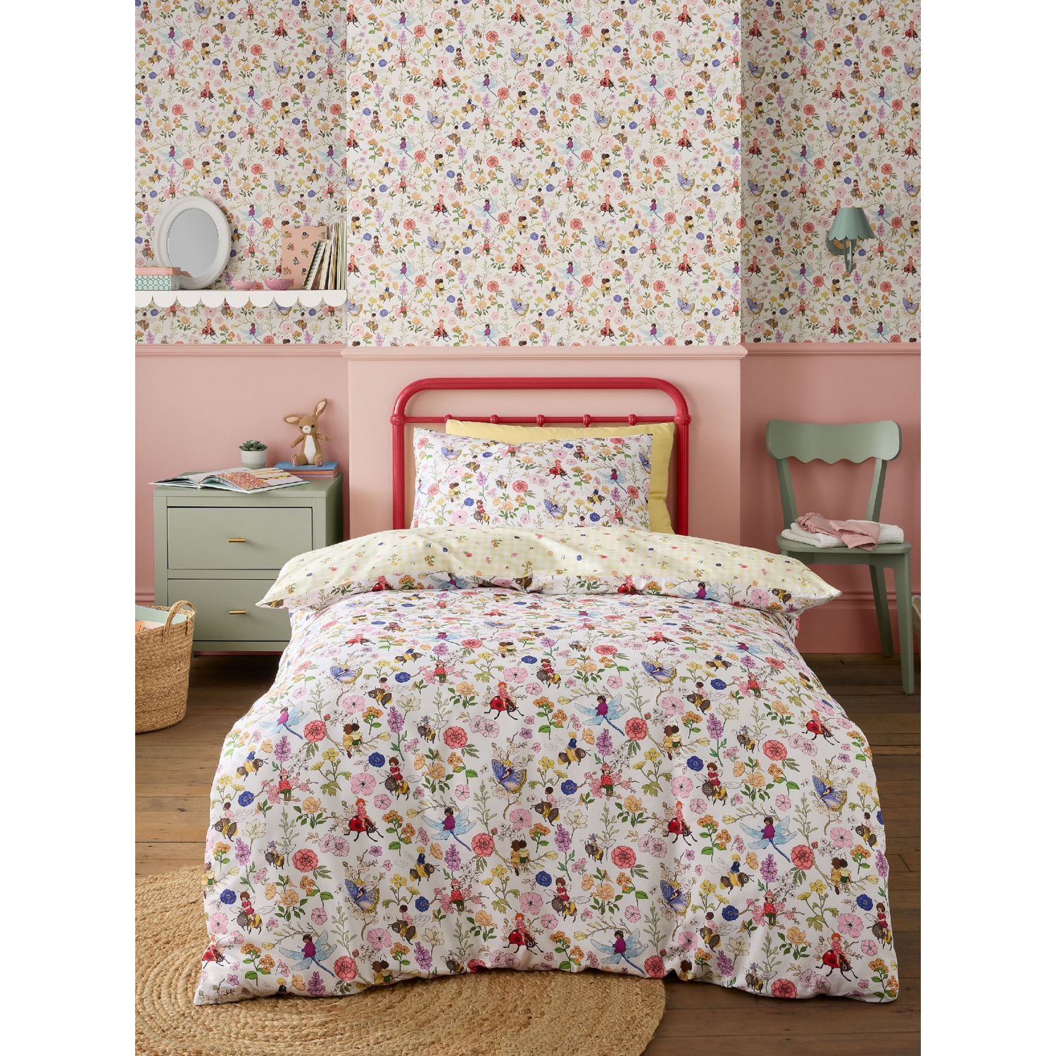 Bell White Belle & Boo Garden Friends Cotton Duvet Cover Set
