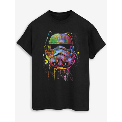George NW2 Star Wars Paint Splats Helmet Black T-Shirt