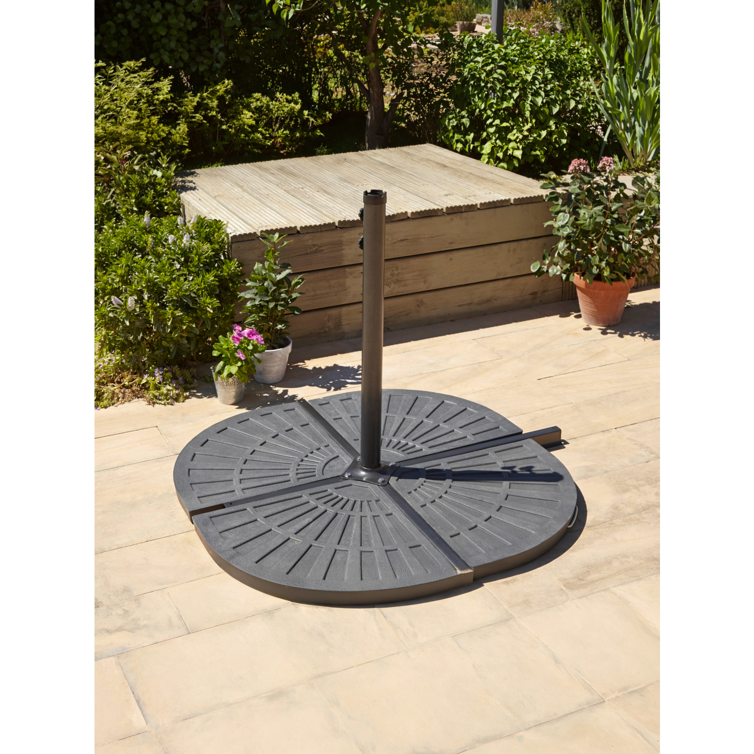 George Grey Leanover Quarter Parasol Base 14Kg - Pack Of 2