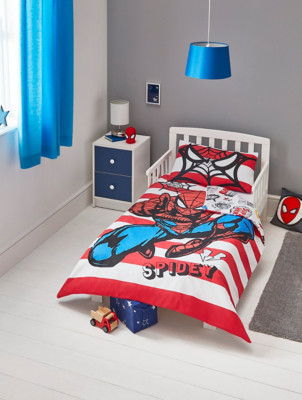 spiderman cot bed set