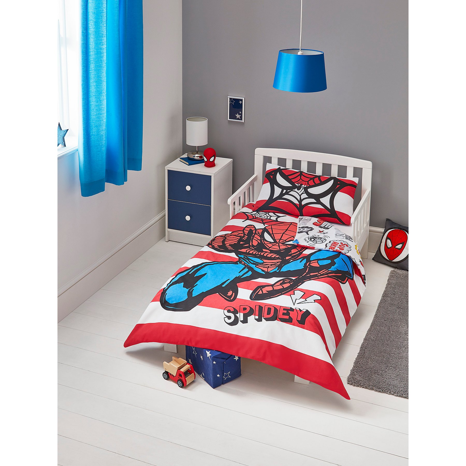 Disney Marvel Spider Man Reversible Duvet Set Toddler Home