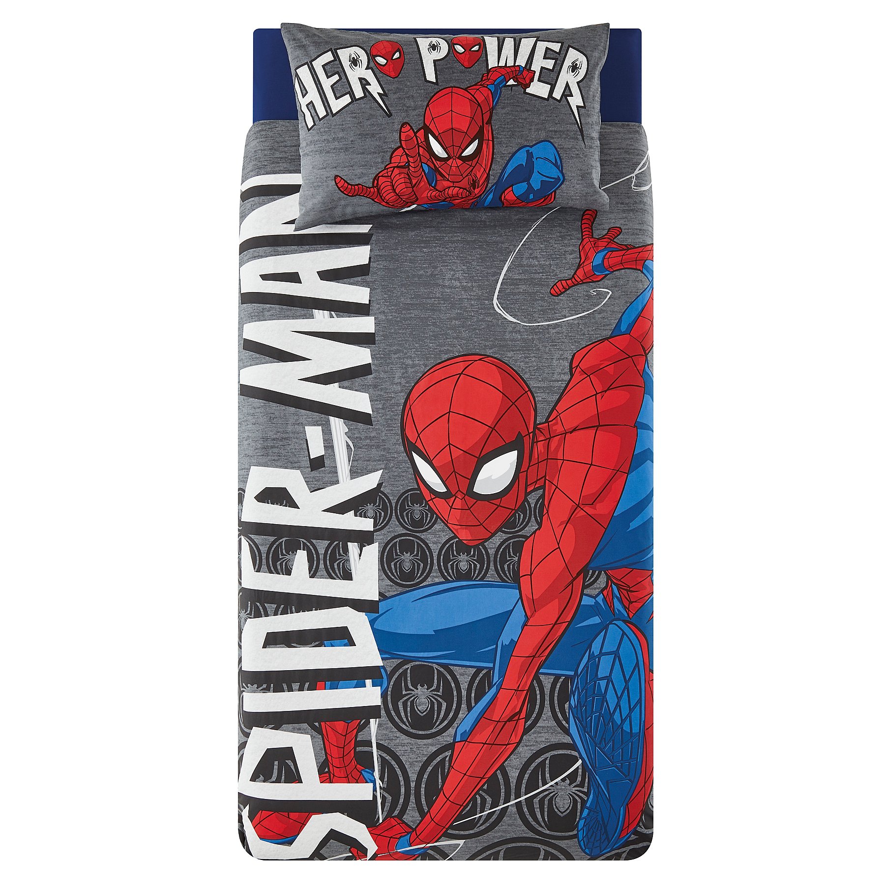 Disney Marvel Spider Man Easy Care Reversible Duvet Set Single