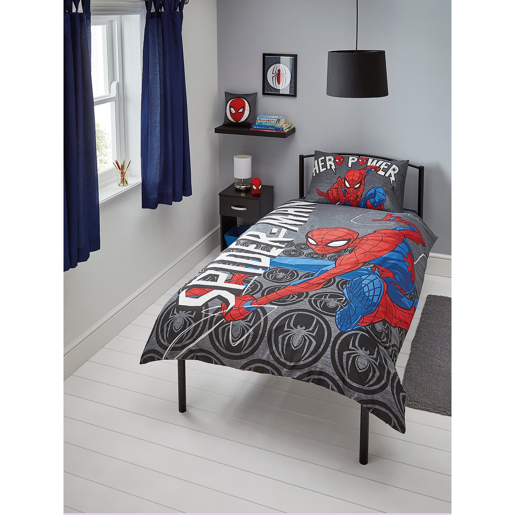 Disney Marvel Spider Man Easy Care Reversible Duvet Set Single