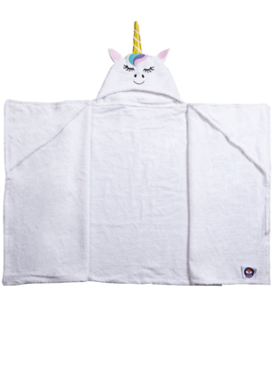 unicorn baby bath towel