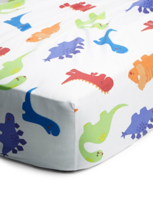 dinosaur cot bed sheet