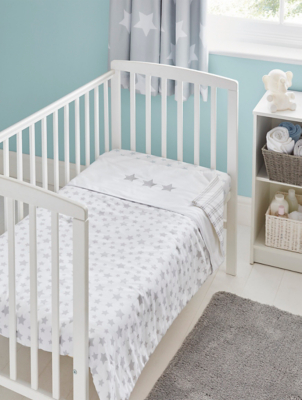 asda grey cot